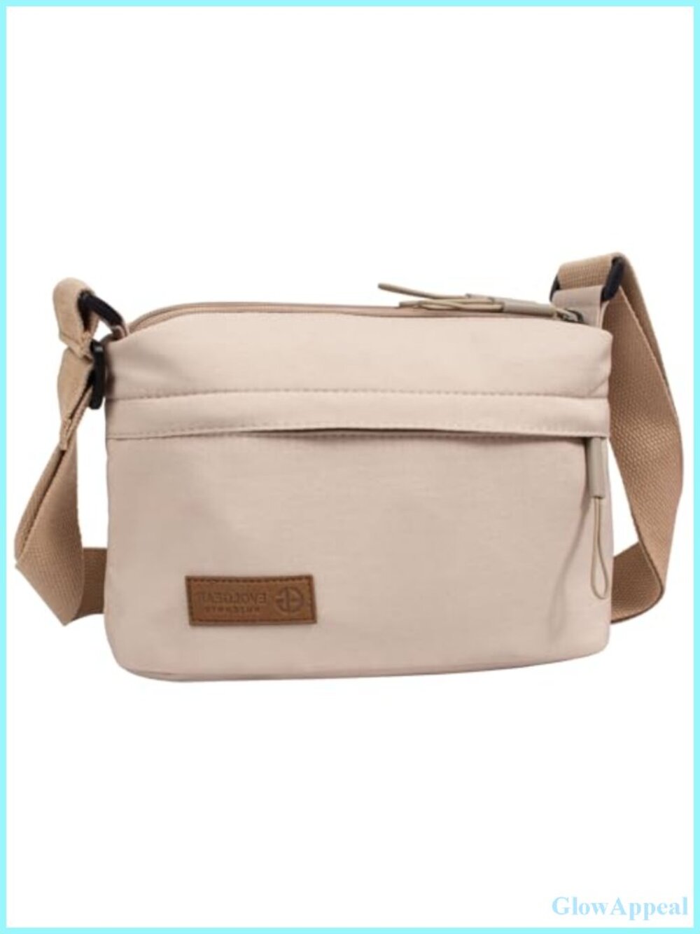 Nylon Crossbody Sling Bag Multi Pocket Shoulder Purse Casual Travel
